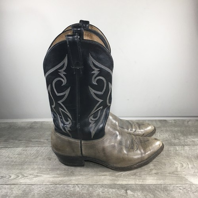 #ad #ad Vintage Abilene 6782 Bullhide Leather Western Cowboy Mens Pull On Boots Size 12 $118.99