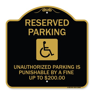 Reserved Parking Unauthorized Parking Is Punishable by A Fine Up to $200 (With H