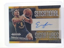 ENRIQUE FREEMAN 2024-25 PRIZM BLACK ROOKIE SENSATIONAL GOLD RC AUTO /10 Q6846