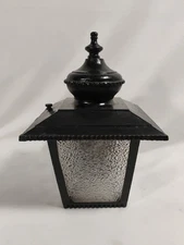 Vintage Cast Metal Exterior Porch Wall Light Fixture Old 