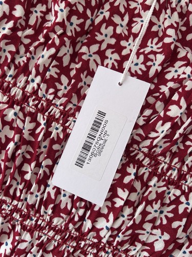 NWT Reformation The Solis Grenadine Red Floral Top Size Small - Picture 5 of 10