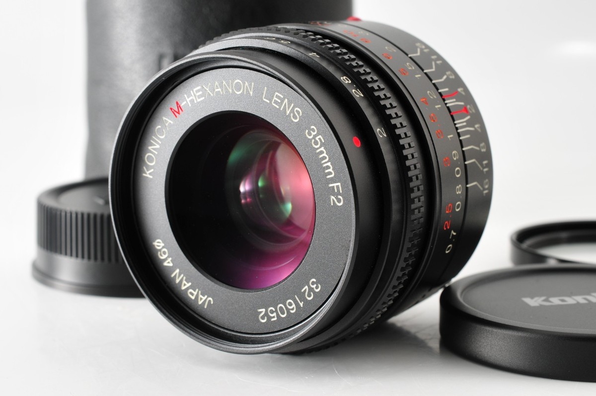 TOP MINT] Konica M-Hexanon 35mm F/2 Lens for Leica M Mount From 