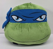 TMNT Teenage Mutant Ninja Turtles Leonardo Plush Backpack Pillow Travel Bag New