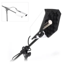 Pyle Drum Microphone Guard, Cymbal Sound Isolation Recording Drumming Mic Shield