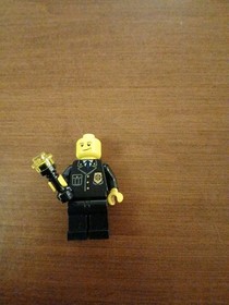 LEGO Minifigure cty0005 City Police Policeman from 7237 Police Station No Hat