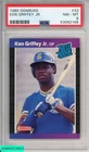 1989 DONRUSS KEN GRIFFEY JR #33 ROOKIE HOF SEATTLE MARINERS RC PSA 8 NM-MT