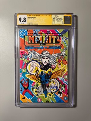Infinity Inc #14 CGC 9.8 SS   DC 1985   1st Todd McFarlane Published Cover Art!