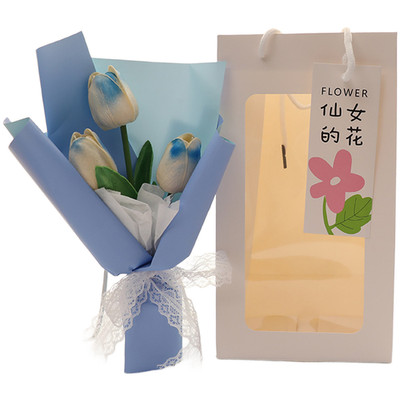 Tulpe Blumenstrauß Frühling Frische Dekoration Romantisches Angebot für Fraue