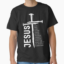 Cross Christian Christ Jesus Is My God King Lord And Savior T-Shirt