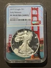 2019-S $1 SILVER AMERICAN EAGLE GG Bridge NGC PF70 Early Releases : 08016