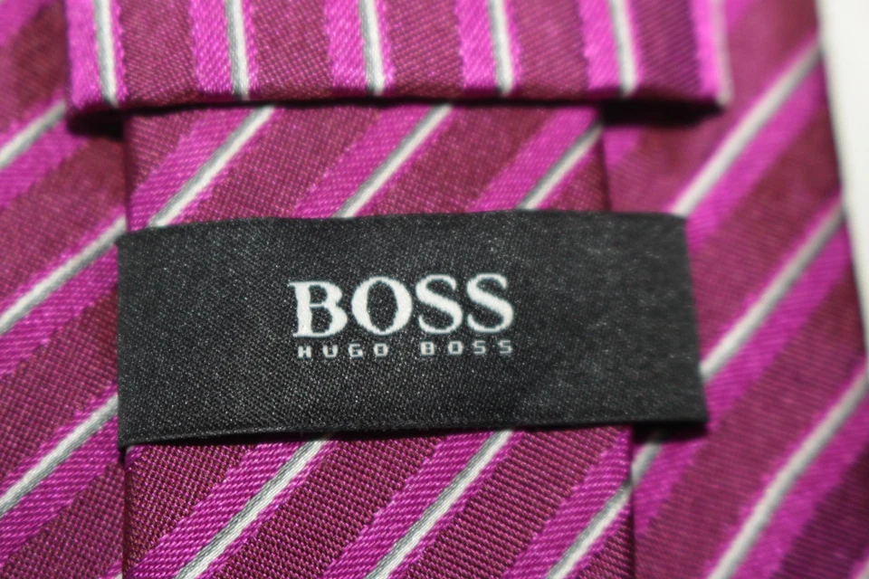 Corbata de seda HUGO BOSS hecha en Italia F87855 Foto 4 de 4