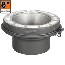 8 In. X 3 In. Single to Double Wall Chimney Pipe Adaptor