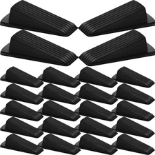 24 Pack Door Stoppers for Bottom of Door Rubber Door Stop Wedge Sturdy Stacka...