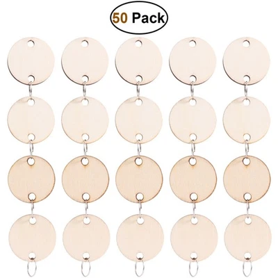 Wood Circles for Crafts Birthday Calendar Hanging Reminders Hangers - Image 1 of 4