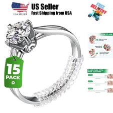 Ring Sizer Adjusters for Loose Rings - 15-Pack Multiple Styles, Invisible Spa...
