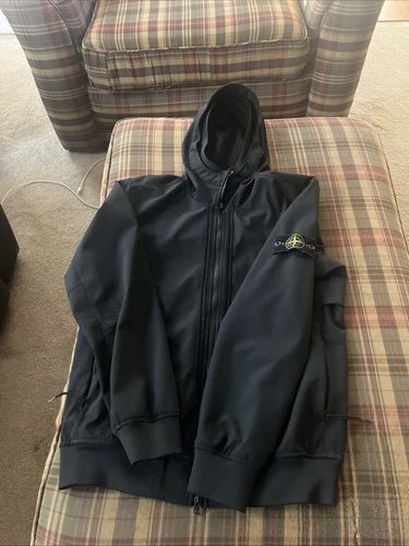 STONE ISLAND GIACCA CON CAPPUCCIO SOFT SHELL R NERA M UOMO MED 761540427