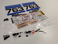 Aftermarket Replacement Decal Set fits Bobcat 763 Skid Steer Loader Sticker