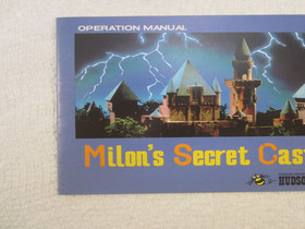 Milon's Secret Castle Nintendo NES Game Cartridge With Manual