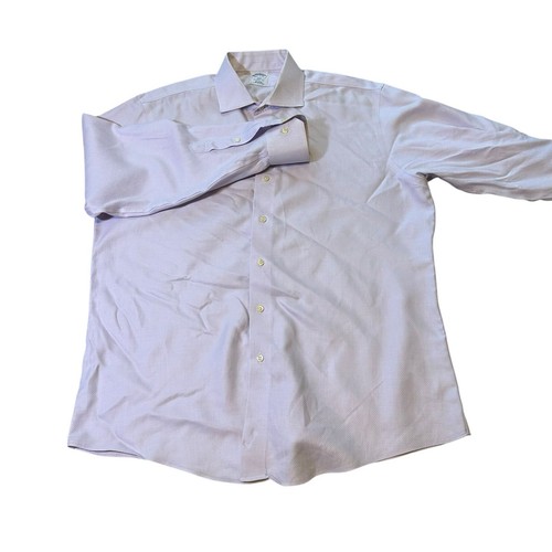 Brooks Brothers Regent Fit Shirt Men's 16.5 2/3 Purple Geometric - Picture 2 of 8