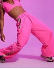 New With Tags Tiger Friday Sold Out Disconnect Wide Leg Jogger - Hot Punk Small