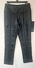 90 Degree by Reflex Women's XS BLACK CIRE CW67430 Vented Slash Legs NEW