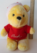 Santa Winnie The Pooh 10" Plush Disneyland Walt Disney World Made In Korea BST6