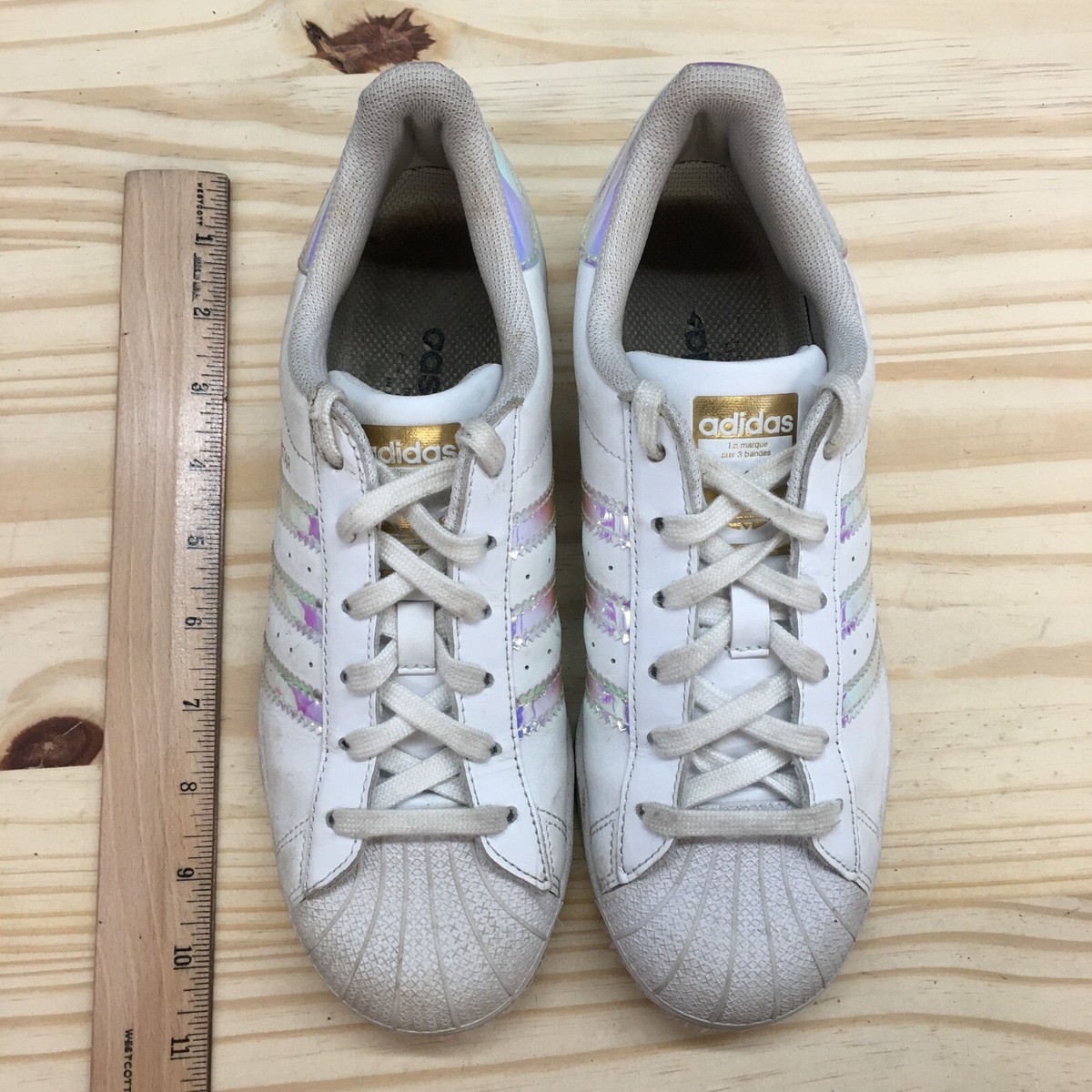 Adidas Shoes Womens 7 Superstar Sneakers White Round