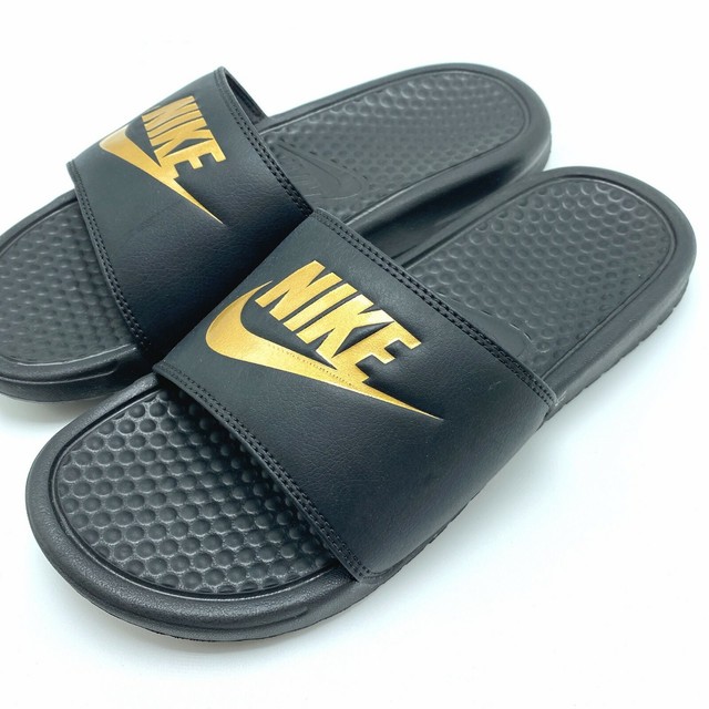 nike benassi gold