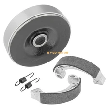 Rear Brake Drum Hub & Shoe Spring Kit for Yamaha Big Bear 250 400 Kodiak 400 YFM