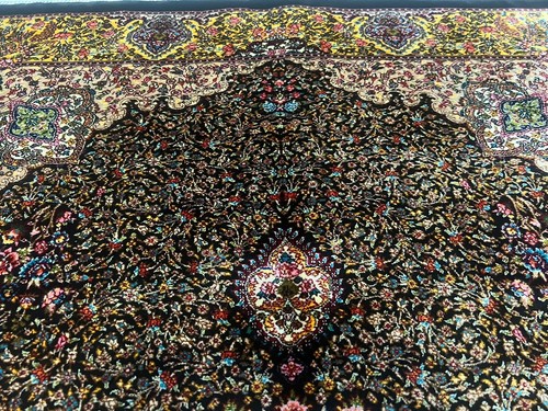 Luxury Bamboo Silk Rug Mandala Wall Hanging Home Décor Carpet 118x80 cm - Picture 7 of 10