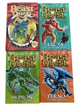 Beast Quest Series x 4 Books Bundle Creta Arcta Sepron Ferno Lot Adam Blade