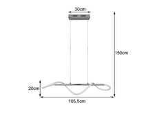 Plafoniera Led Reality Argos, Cromo - 3