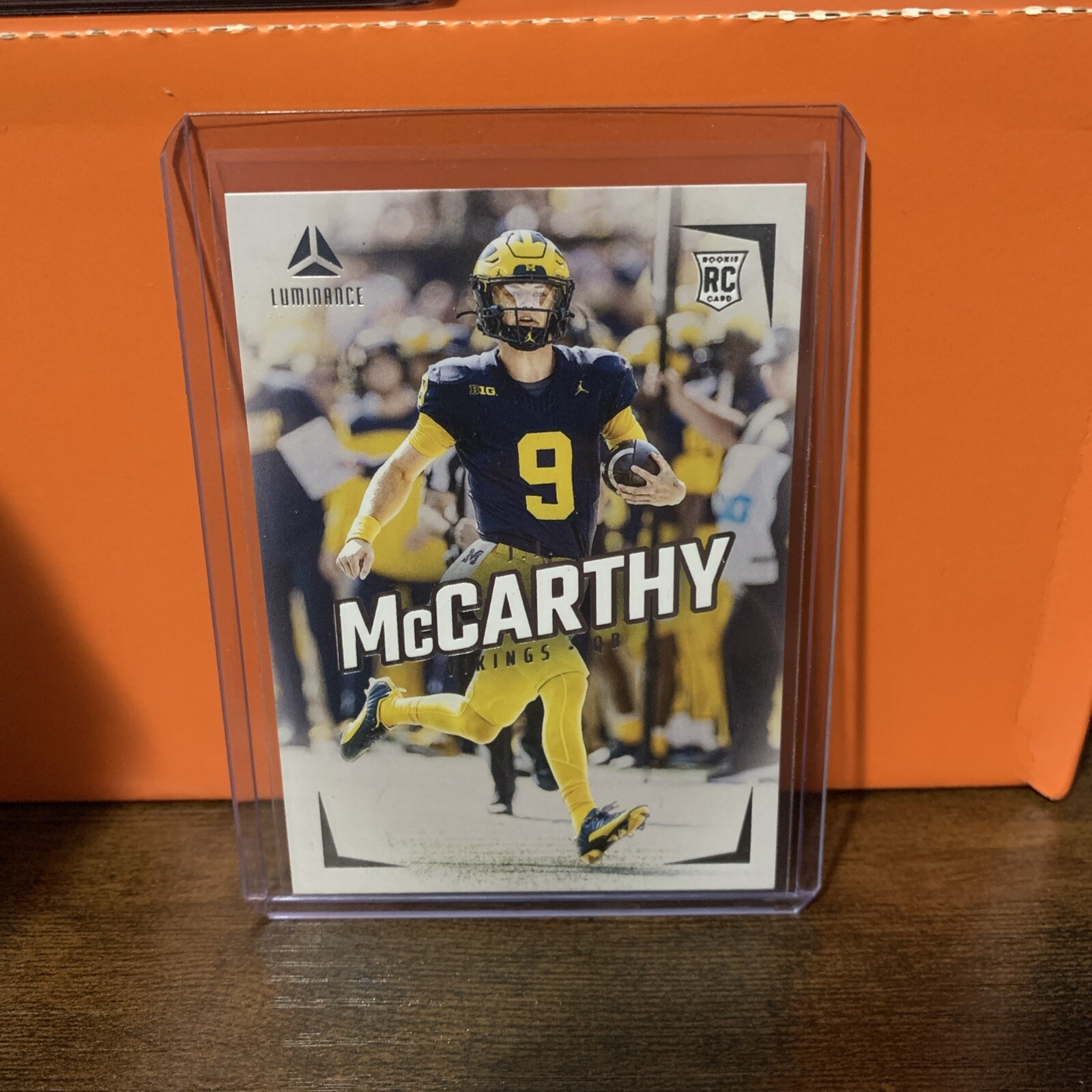 JJ McCARTHY 2024 Panini Luminance VERTICAL ROOKIE RC Vikings #112