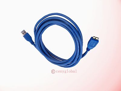 USB 3.0 Cable for Lacie Rugged USB3 Thunderbolt Series 1TB 2TB Hard Drive HDD