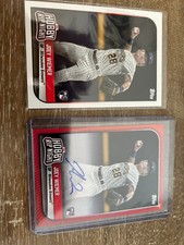 2023 Topps Hobby Rip Night Joey Wiemer Red Rookie RC Auto SSP #11A + Wiemer Base