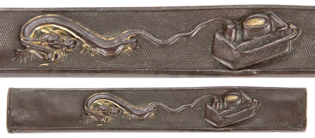 铜古董原始1800年以前古董日本刀镡| eBay