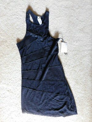 free people black sheer dress Free People Dresses | Fp Black Heat Asymmetrical Dresstunic | Color: Black | Size: L