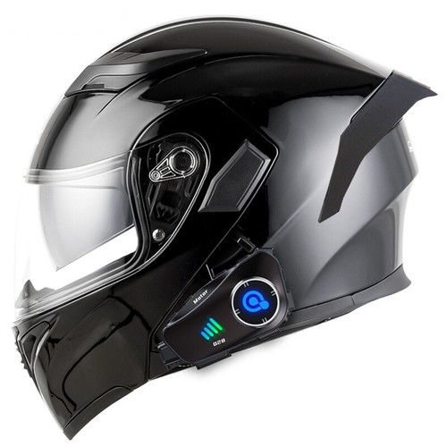 Motorcycle Helmet with Bluetooth and Action Camera Recorder DOT - Picture 3 of 18
