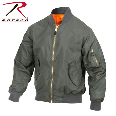 Rothco MA-1 Lightweight Enhanced Flight Jacket/Bomber Nylon | eBay
