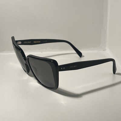 Celine Black Frame Sunglasses CL400471 O1N 57•19 Made In Italy