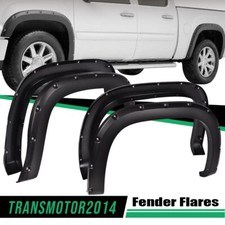 4pcs Fender Flares Pocket Rivet Smooth Fit For 2007-2013 Gmc Sierra 1500 Offroad