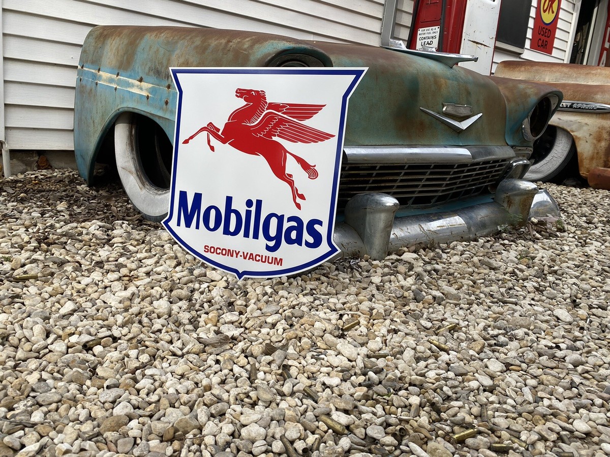 Mobil ガスステーション　プライス看板 HO-1112-003-01 / 1:87 HO Scale Model Mobil Gas Station Price