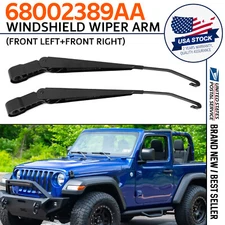 2Pcs For Jeep Wrangler Metal Windshield Wiper Arm Right & Left Side 68002389AA