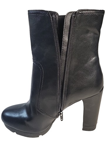 Black Bar III Graciiep High Heel Platform Block Booties Round Toe Size 10M New - Picture 9 of 12