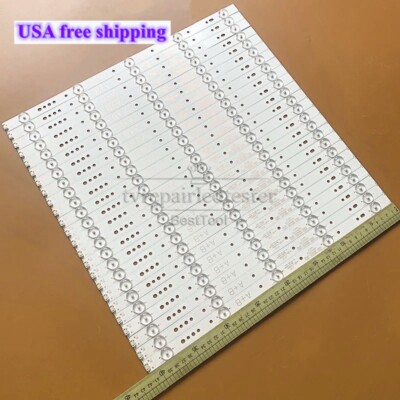 24Pcs LED Strips For LG 65UH5500-UA 65UH5500 5835-W65002-OP40 5835-W65002-LR40