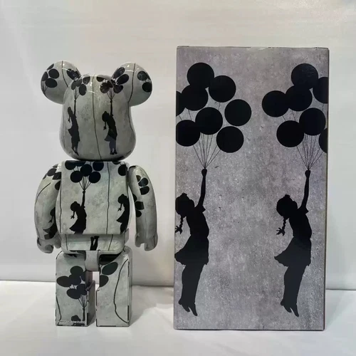 Bearbrick400% Balloon Girl Building Block Bear Action Figure Collection Toy Gift - Picture 6 of 20