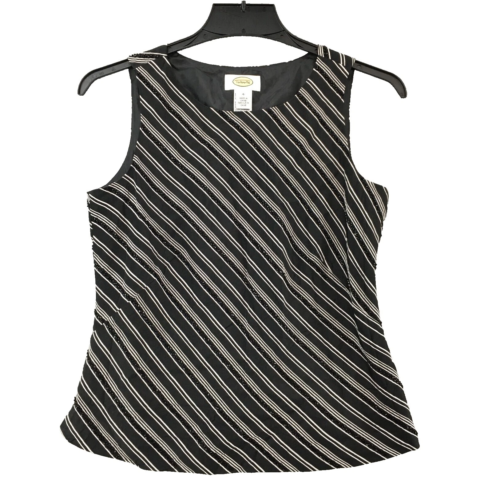 Talbots Striped Regular Size Tank Tops for Women