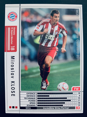 WCCF EXTRA、KOLE 2010-11 Panini WCCF EXTRA Miroslav Klose rare Bayern Munich card