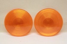 Nos Vintage Truck Accessory Stratolite 4-14 Amber Turn Signal Lens Pair Parts
