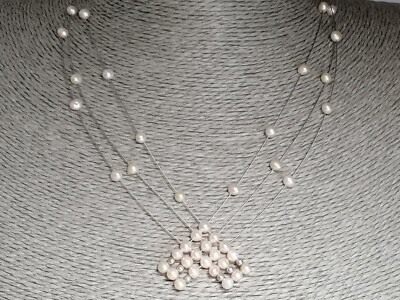 【IVE 着用】Freshwater Pearl Necklace(925 Silver, 2 COLOR) Dainty Pearl Necklace Silver • Freshwater Pearls • 925